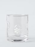 John Lewis Snowflake Icon Glass Tumbler, 360ml, Clear