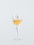 John Lewis Etched Star Wine Glass, 180ml, Gold/Clear