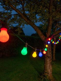 NOMA 20 Hanging Festoon Multicolour Outdoor Bulb Lights, Black - view 2, Black Black