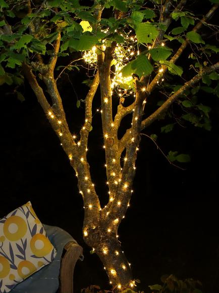 NOMA 200 Mini LED Flexwire Fit & Forget Outdoor String Lights, Warm White - view 2, White White