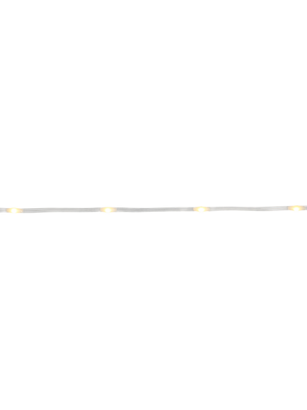 NOMA 200 Mini LED Flexwire Outdoor String Lights with Timer, Warm White, Clear Clear