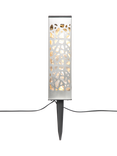 NOMA Woodland Border Connectable Outdoor LED Stakelights, Set of 4, Silver