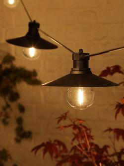 NOMA 6 LED Connecting Saucer Festoon Lights, Warm White - view 2, Black Black