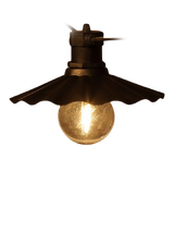 NOMA 6 LED Connecting Scallop Festoon Lights, Black