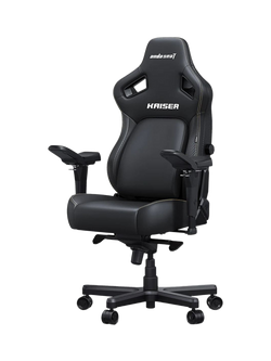 anda seaT Kaiser 4 PVC Leather Premium Gaming Chair, Black