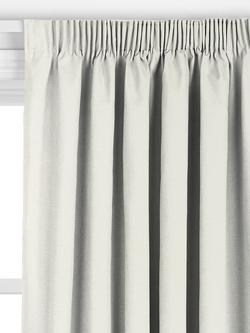 John Lewis Chunky Linen Made to Measure Curtains or Roman Blind, Marshmallow - view 2, Marshmallow