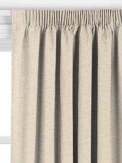 John Lewis Chunky Linen Made to Measure Curtains or Roman Blind, Natural - view 2, Natural