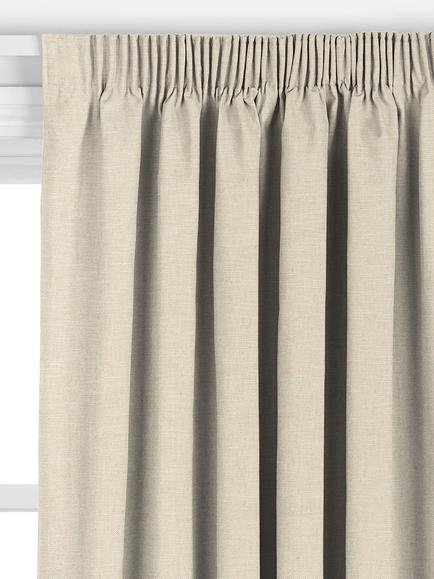 John Lewis Chunky Linen Made to Measure Curtains or Roman Blind, Natural - view 2, Natural