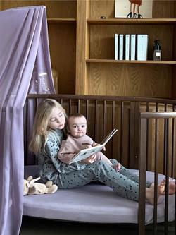 Stokke Sleepi V3 Oval Crib - view 2, Warm Brown