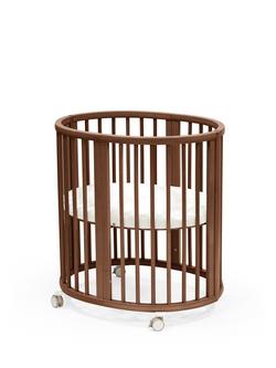 Stokke Sleepi V3 Mini Oval Crib, Warm Brown