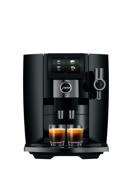Jura J10 Coffee Machine, Black, Piano Black