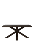 John Lewis Thornton Fixed Dining Table, Natural Edge, Solid Oak, Dark Oil