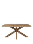 John Lewis Thornton Fixed Dining Table, Natural Edge, Solid Oak Natural Oil