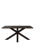 John Lewis Thornton Fixed Dining Table, Straight Edge, Solid Oak, Dark Oil