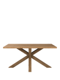 John Lewis Thornton Fixed Dining Table, Straight Edge, Solid Oak, Natural Oil