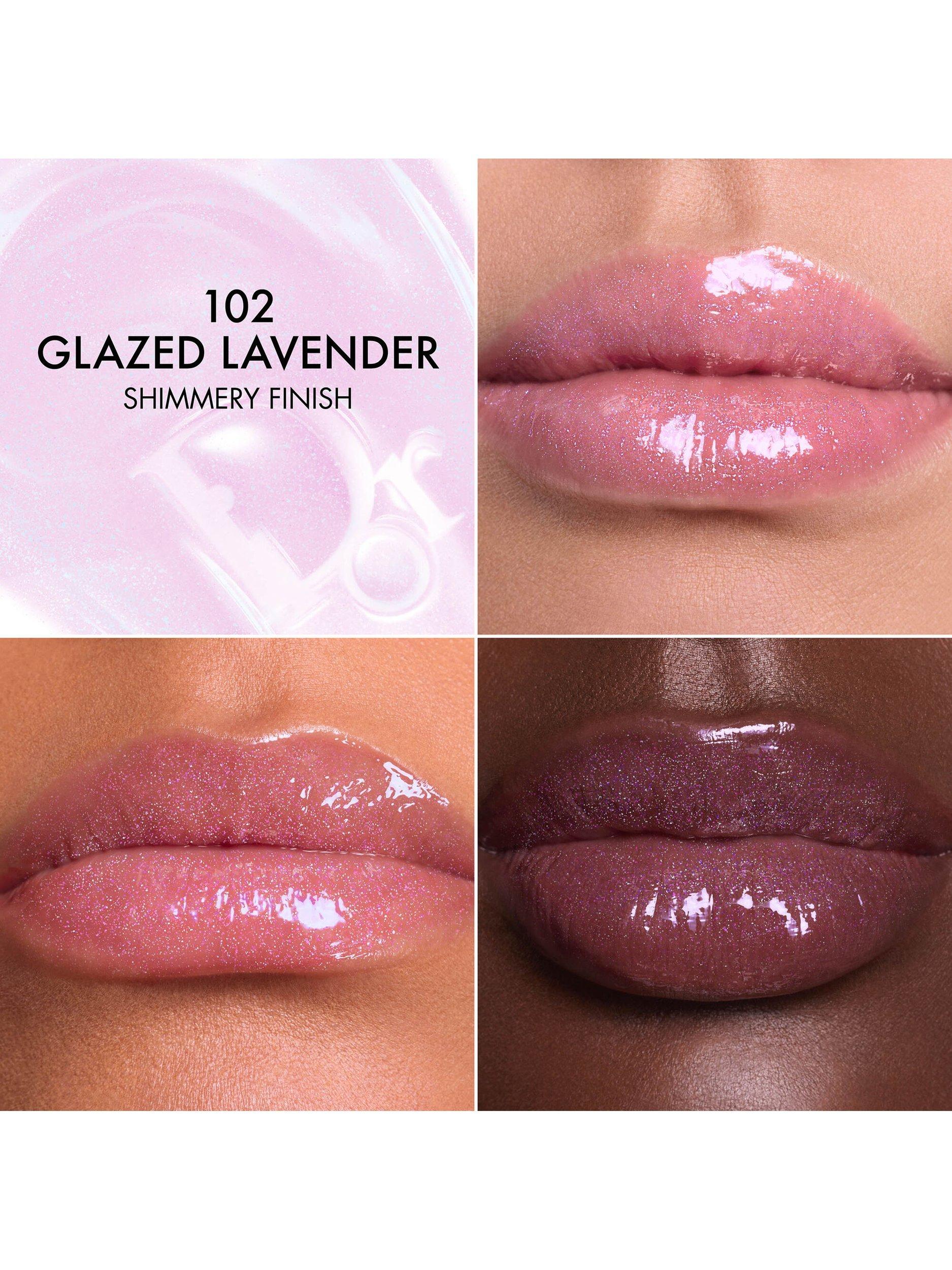 Product image 4 of 7, which shows DIOR Addict Lip Glow Butter, 102 Glazed Lavender