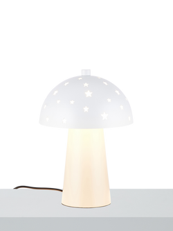 John Lewis Kids' Starry Bedside Lamp, White/Putty, White/ Putty