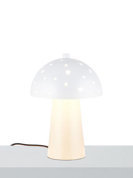 John Lewis Kids' Starry Bedside Lamp, White/Putty, White/ Putty