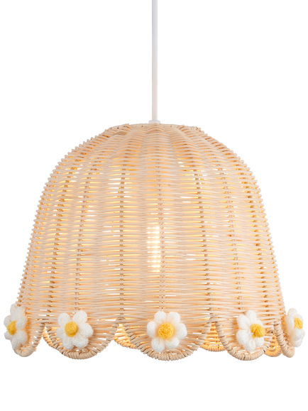 John Lewis Kids' Eliza Daisy Lampshade, Natural