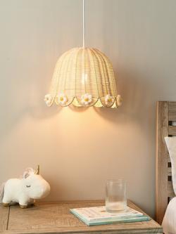 John Lewis Kids' Eliza Daisy Lampshade - view 2, Natural