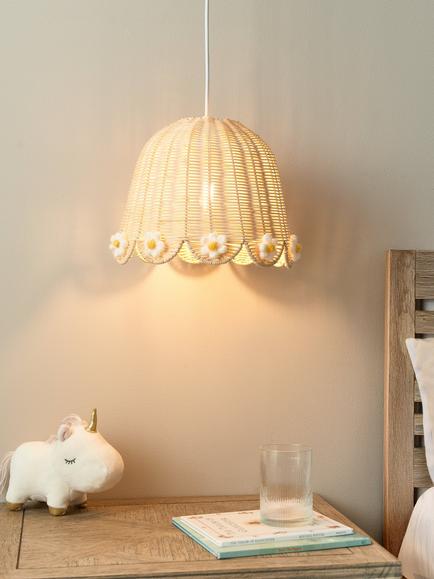 John Lewis Kids' Eliza Daisy Lampshade - view 2, Natural