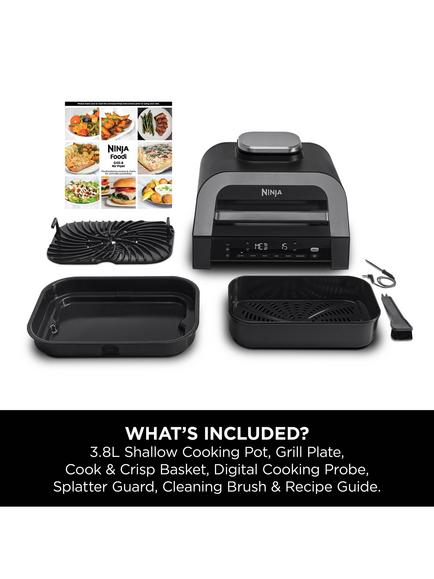 Ninja DG551UK 6-in-1 MAX Grill & Air Fryer, Grey/Silver - view 2, Grey/Silver