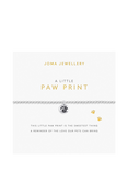Joma Jewellery A Little Paw Print Beaded Bracelet, Silver