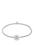 Joma Jewellery A Little Family Forever Beaded Bracelet, Silver