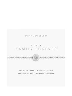Joma Jewellery A Little Family Forever Beaded Bracelet, Silver - view 2, Silver