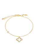 Joma Jewellery Pave Clover Bracelet, Gold