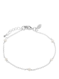 Joma Jewellery Style Stories Pearl Bracelet, Silver