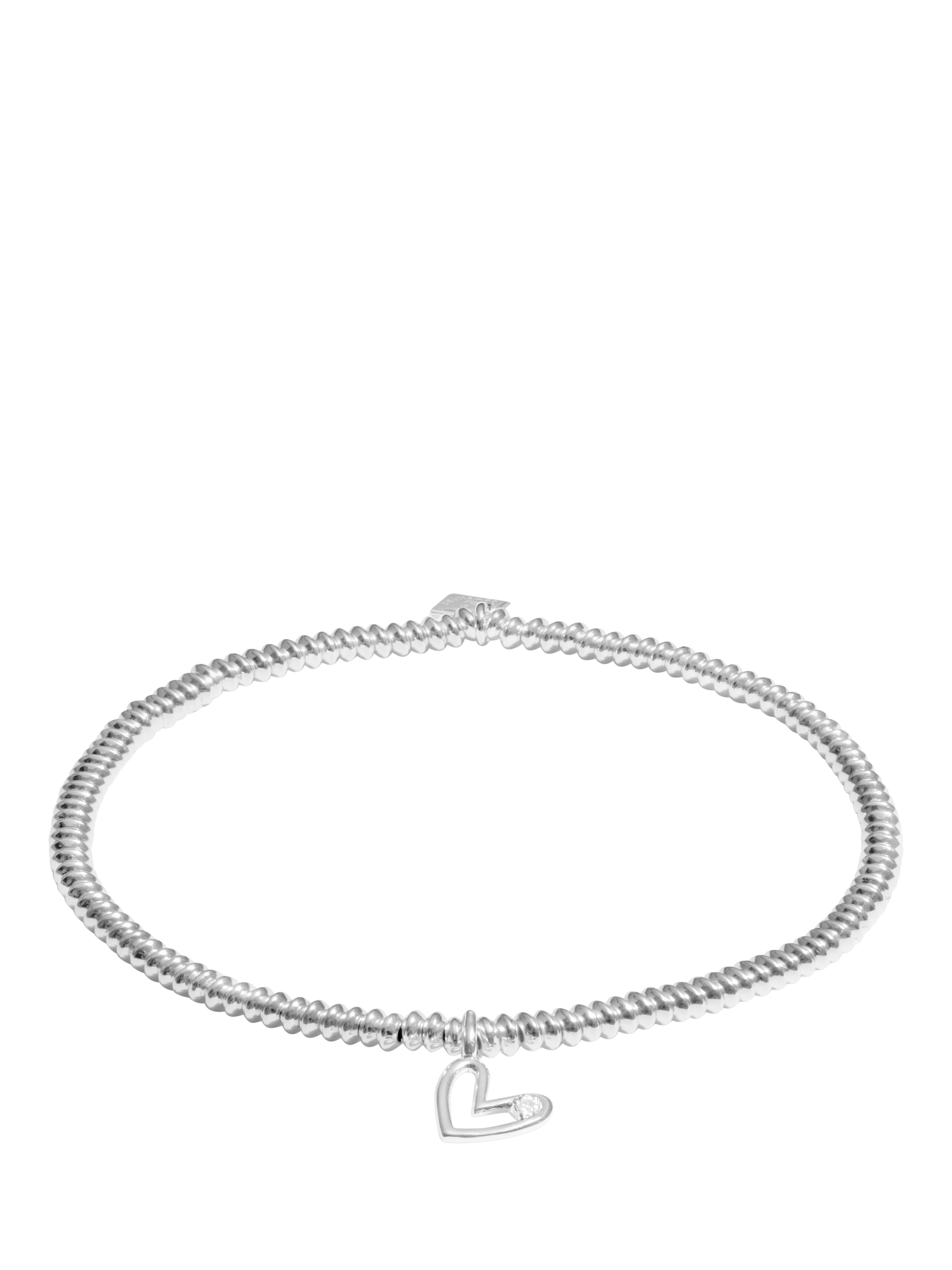 Product image 1 of 7, which shows Joma Jewellery Lab Grown Diamond A Little 21st Birthday Bracelet, Silver