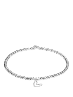Joma Jewellery Lab Grown Diamond A Little 21st Birthday Bracelet, Silver, Silver