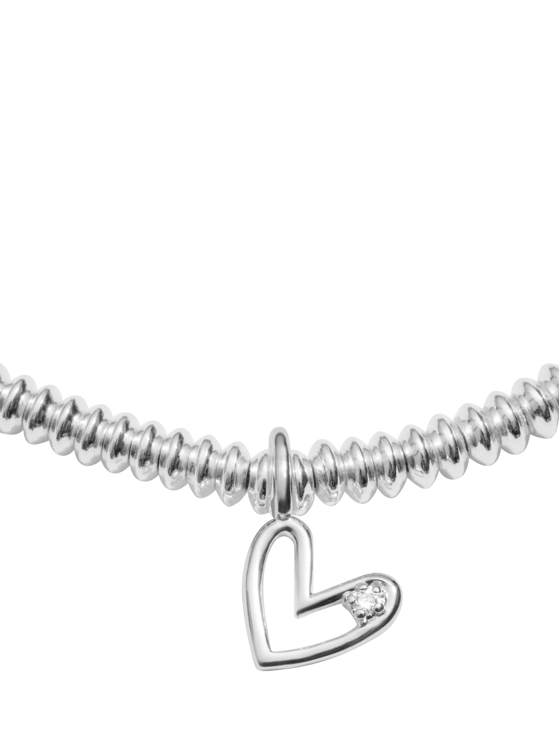 Product image 5 of 7, which shows Joma Jewellery Lab Grown Diamond A Little 21st Birthday Bracelet, Silver