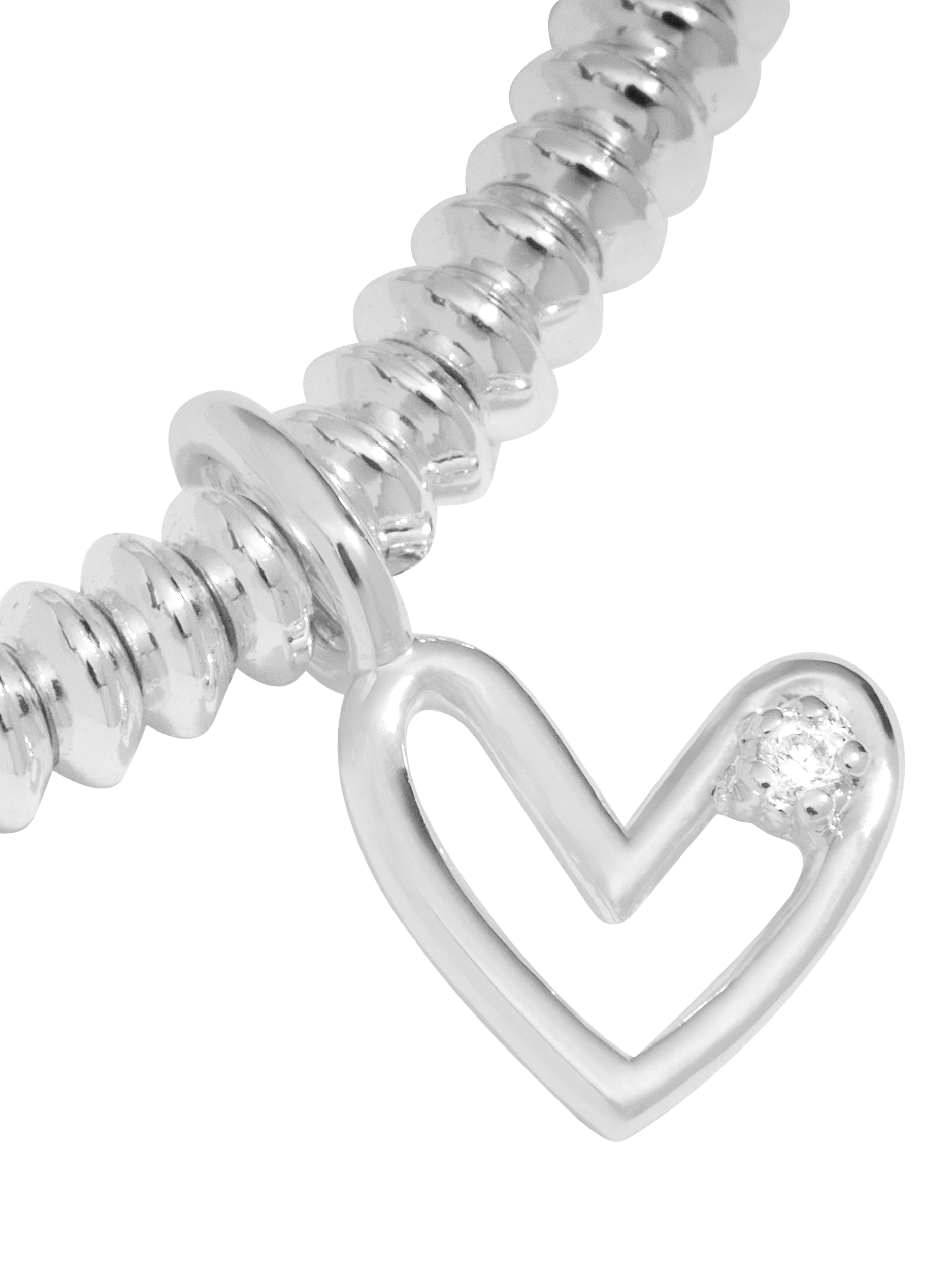 Product image 6 of 7, which shows Joma Jewellery Lab Grown Diamond A Little 21st Birthday Bracelet, Silver