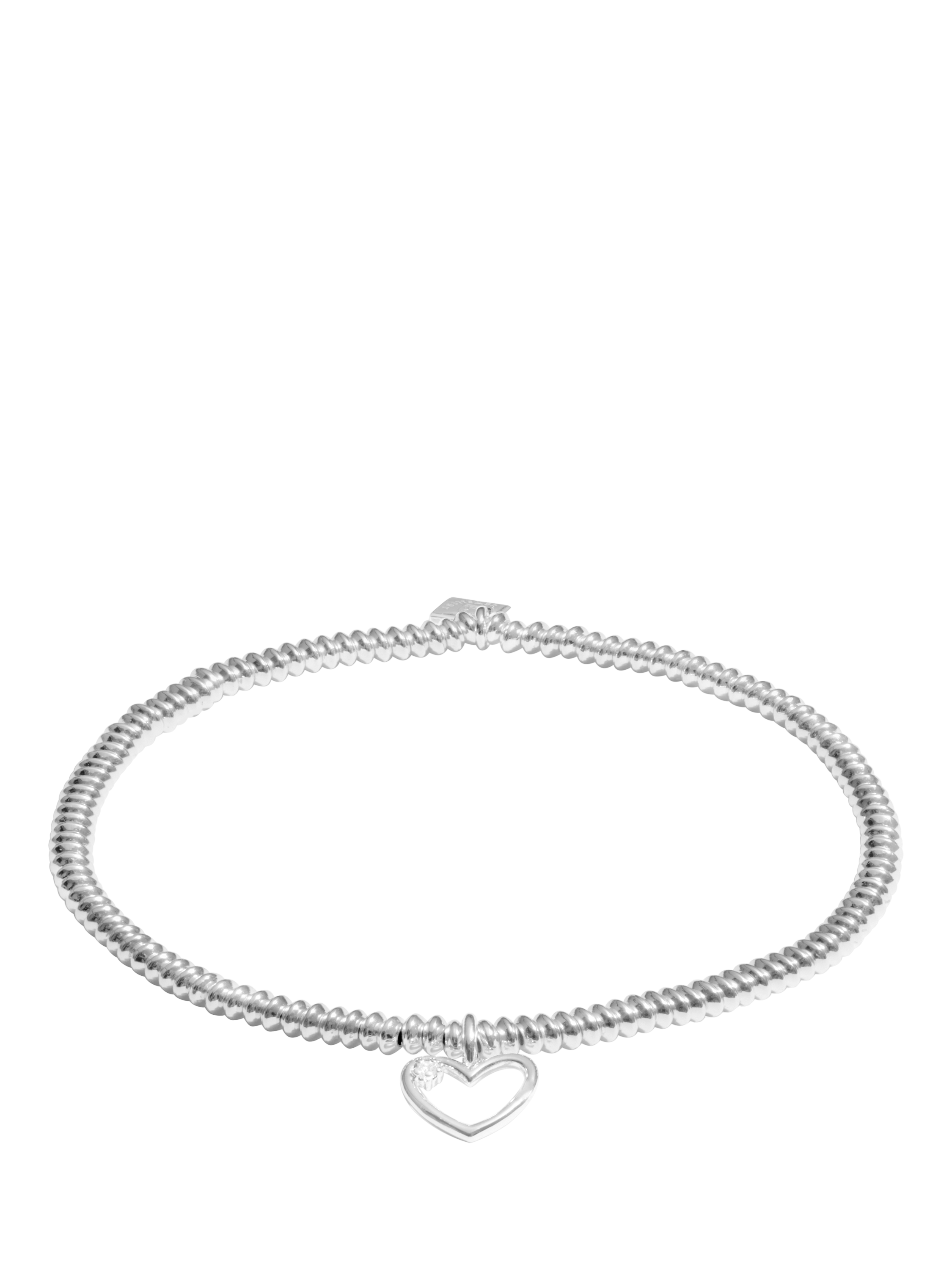 Product image 1 of 7, which shows Joma Jewellery Lab Grown Diamond A Little Happy 30th Birthday Bracelet, Silver
