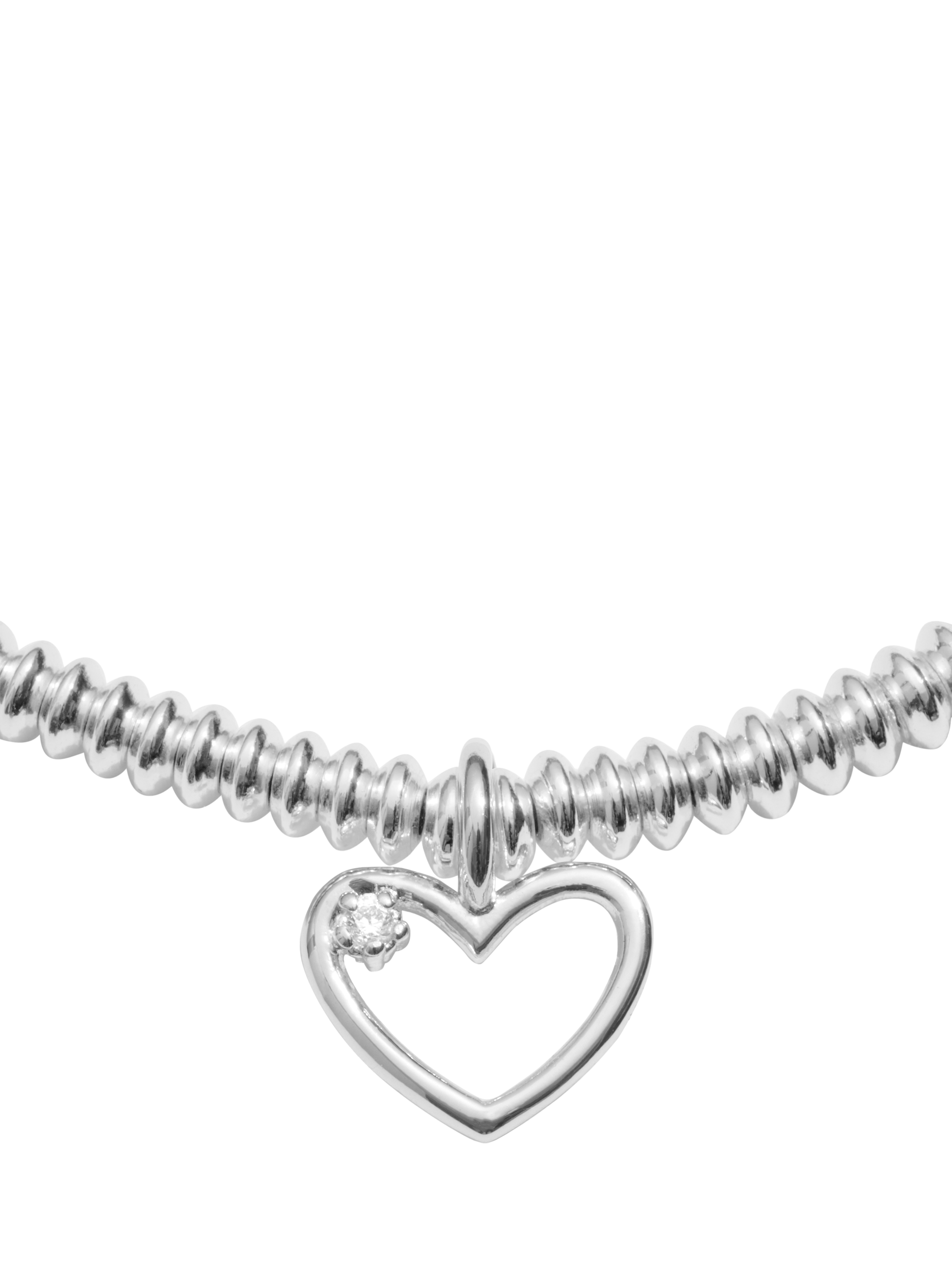 Product image 5 of 7, which shows Joma Jewellery Lab Grown Diamond A Little Happy 30th Birthday Bracelet, Silver