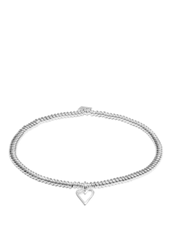 Joma Jewellery Lab Grown Diamond A Little 40th Birthday Bracelet, Silver, Silver