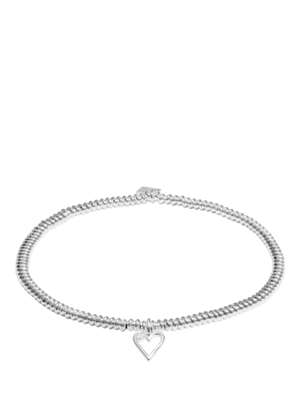 Joma Jewellery Lab Grown Diamond A Little 40th Birthday Bracelet, Silver, Silver