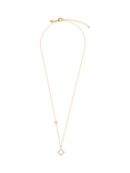 Joma Jewellery Pave Clover Necklace, Gold
