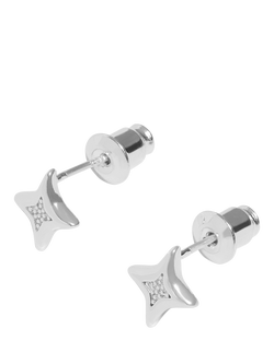 Joma Jewellery Christmas Wishes Star Earring Bauble, Silver - view 2, Silver