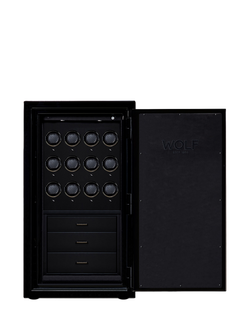 WOLF Atlas 12 Module Watch Winder Safe - view 2, Onyx/Gunmetal