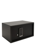 WOLF Den Vegan Leather 4 Module Watch Winder and Safe, Black