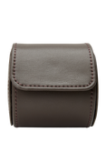 WOLF Earth Single Vegan Apple Leather Watch Roll, Coffee