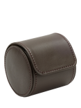 WOLF Earth Single Vegan Apple Leather Watch Roll, Coffee