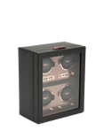 WOLF Axis Vegan Leather 4 Module Watch Winder