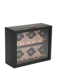 WOLF Axis Vegan Leather 6 Module Watch Winder
