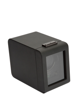 WOLF Axis Vegan Leather 1 Module Watch Winder - view 2, Powder Coat