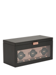 WOLF Axis Vegan Leather 3 Module Watch Winder With Storage