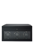 WOLF British Racing Vegan Leather 3 Module Watch Winder With Storage